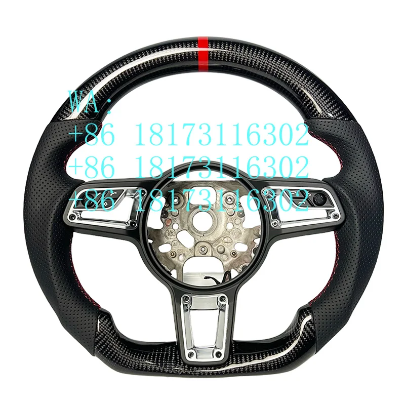Factory Discounts Factory Custom Glossy Carbon Fiber Perforated Leather Sports Steering Wheel Suitable Cayenne GT Cayman Panamer
Factory Discounts Factory Custom Glossy Carbon Fiber Perforated Leather Sports Steering Wheel Suitable Cayenne GT Cayman Panamer