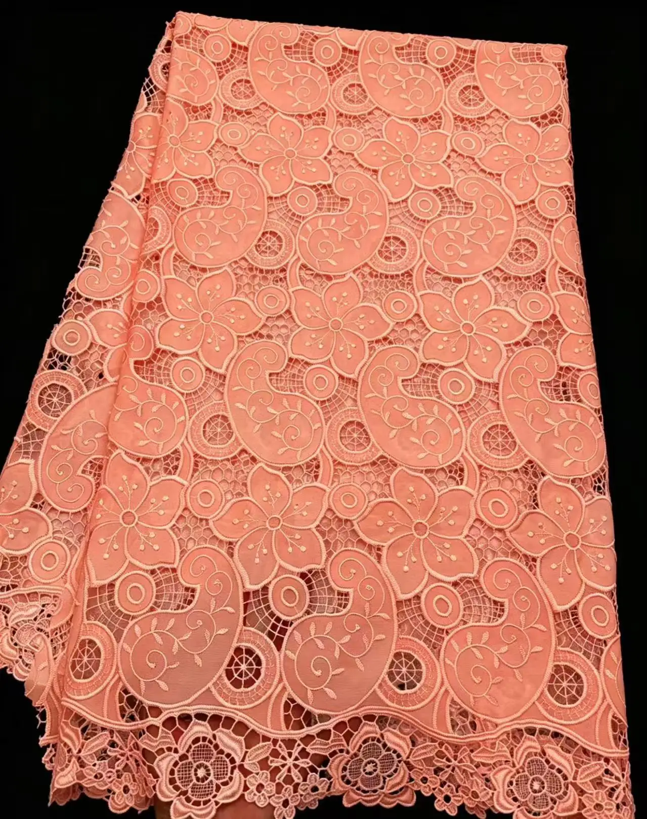African fabric for women Guipure Cord Lace Fabric with Sequins High Quality French Nigerian Wedding Material Luxury 2026
African fabric for women Guipure Cord Lace Fabric with Sequins High Quality French Nigerian Wedding Material Luxury 2026