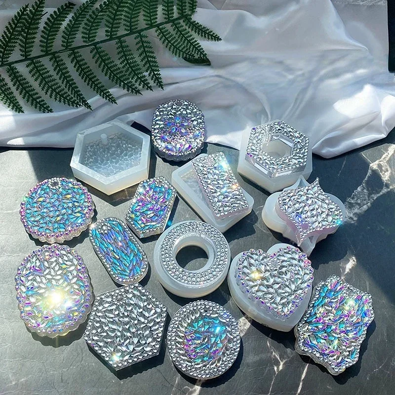 DIY Diamond Listing Silicone Epoxy Resin Mold Diamond Irregular Pendant Tag Keychain Jewelry Mold Jewelry Tools
DIY Diamond Listing Silicone Epoxy Resin Mold Diamond Irregular Pendant Tag Keychain Jewelry Mold Jewelry Tools
