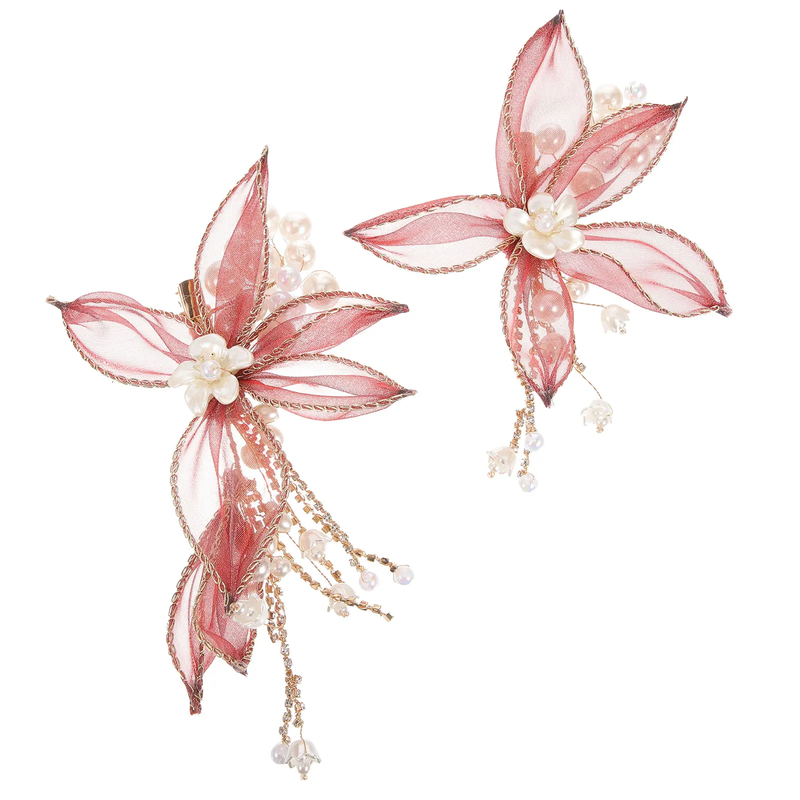 2pcs Tassel Clips for Wedding Hair Clips For Brides Women Wedding Party Bridal Accessories Pearl Alloy Fits Thick Thin Hair
2pcs Tassel Clips for Wedding Hair Clips For Brides Women Wedding Party Bridal Accessories Pearl Alloy Fits Thick Thin Hair