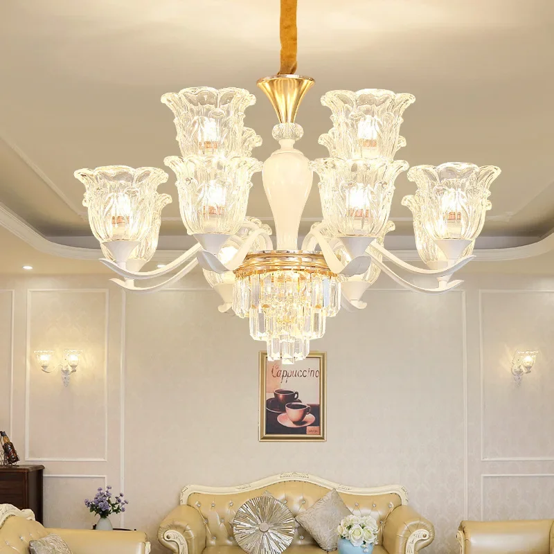 Simple European Style Crystal Living Room Pendant Lights Dining Room Lights, European Creative Lighting Fixtures
Simple European Style Crystal Living Room Pendant Lights Dining Room Lights, European Creative Lighting Fixtures