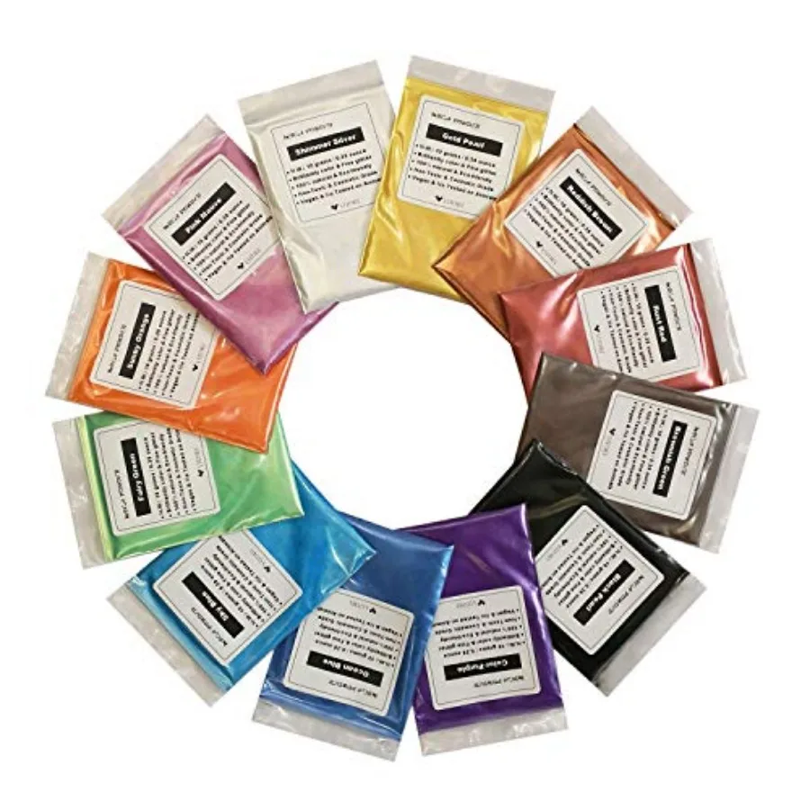VITARIE Mica Powder for Epoxy Resin 12 Colors, 10g Each Pack B - Pigment Powder Set for Art Crafts, Soap Making Dye, Nails, Lip
VITARIE Mica Powder for Epoxy Resin 12 Colors, 10g Each Pack B - Pigment Powder Set for Art Crafts, Soap Making Dye, Nails, Lip