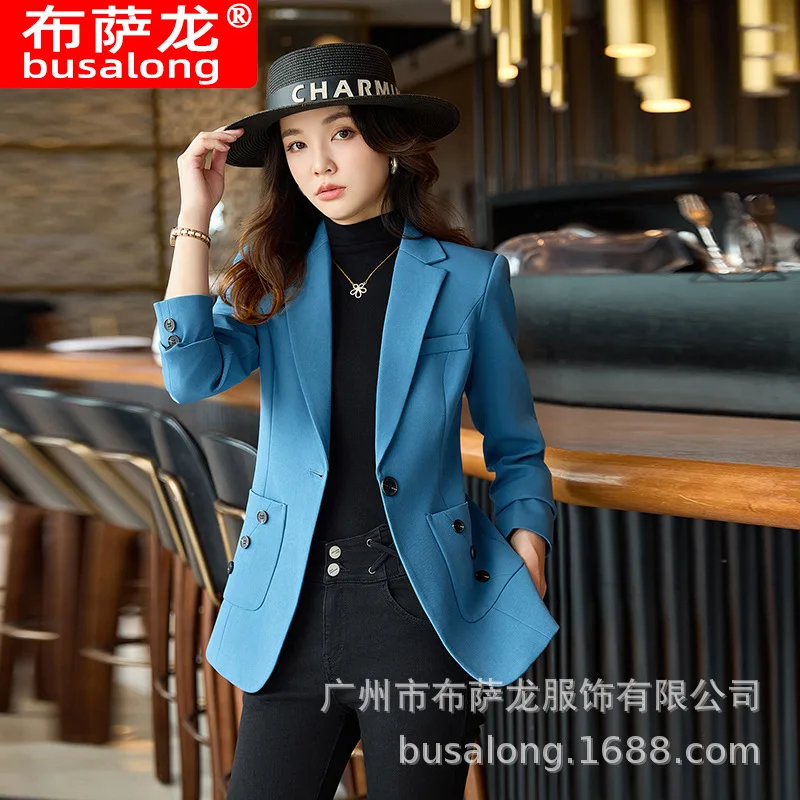 2025Новый стильный модный костюм, повседневный женский профессиональный пиджак с длинными рукавами, официальная женская одинарная куртка, рабочая одежда8306
2025Новый стильный модный костюм, повседневный женский профессиональный пиджак с длинными рукавами, официальная женская одинарная куртка, рабочая одежда8306