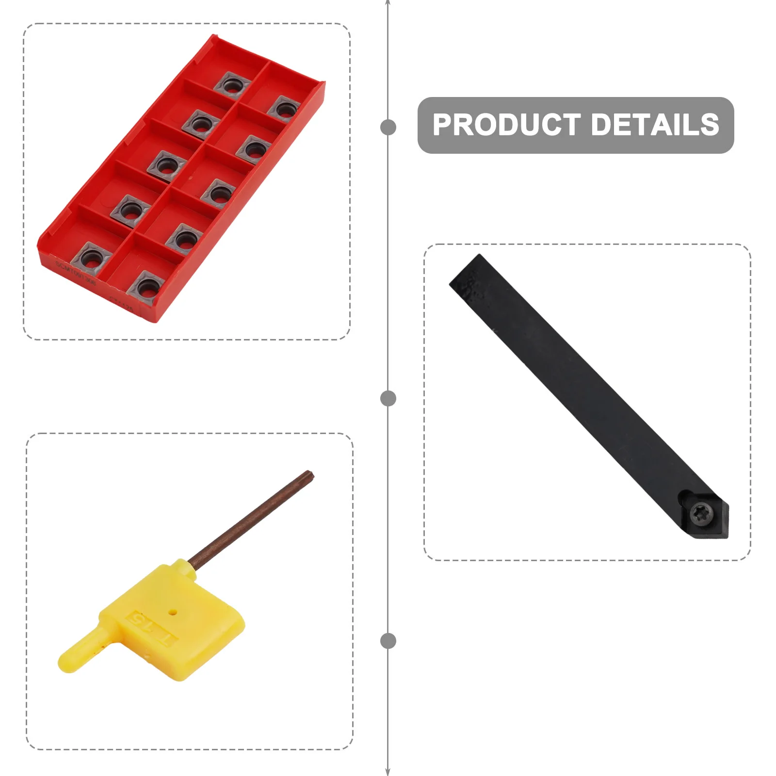 Carbide Insert SSDCN1212H09 External Holder Metalworking Sharping Tool Accessories Trimming Turning Tool Wrench
Carbide Insert SSDCN1212H09 External Holder Metalworking Sharping Tool Accessories Trimming Turning Tool Wrench