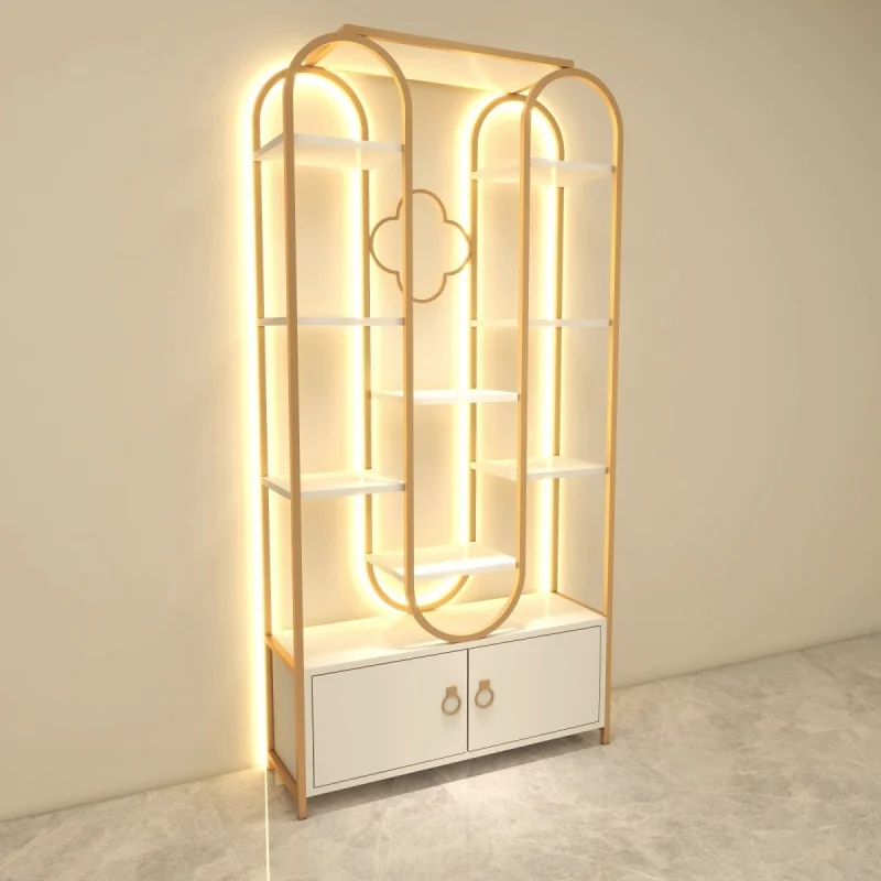 Custom Cosmetic Display Cabinet Beauty Salon Shelf Display Rack Light Luxury Nail Art Dedicated Partition Cabinet Skincare Produ
Custom Cosmetic Display Cabinet Beauty Salon Shelf Display Rack Light Luxury Nail Art Dedicated Partition Cabinet Skincare Produ