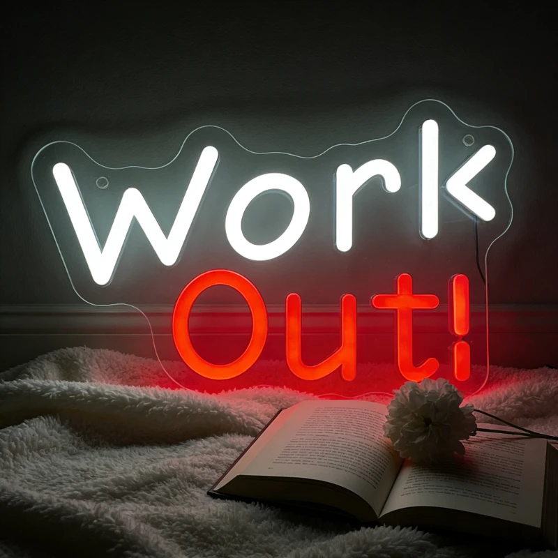 Work Out Neon Sign LED USB Dimmable Wall Art Decor for Bedroom Home Studio Exercise Room Sport Lover Aesthetic Motivational Gift
Work Out Neon Sign LED USB Dimmable Wall Art Decor for Bedroom Home Studio Exercise Room Sport Lover Aesthetic Motivational Gift