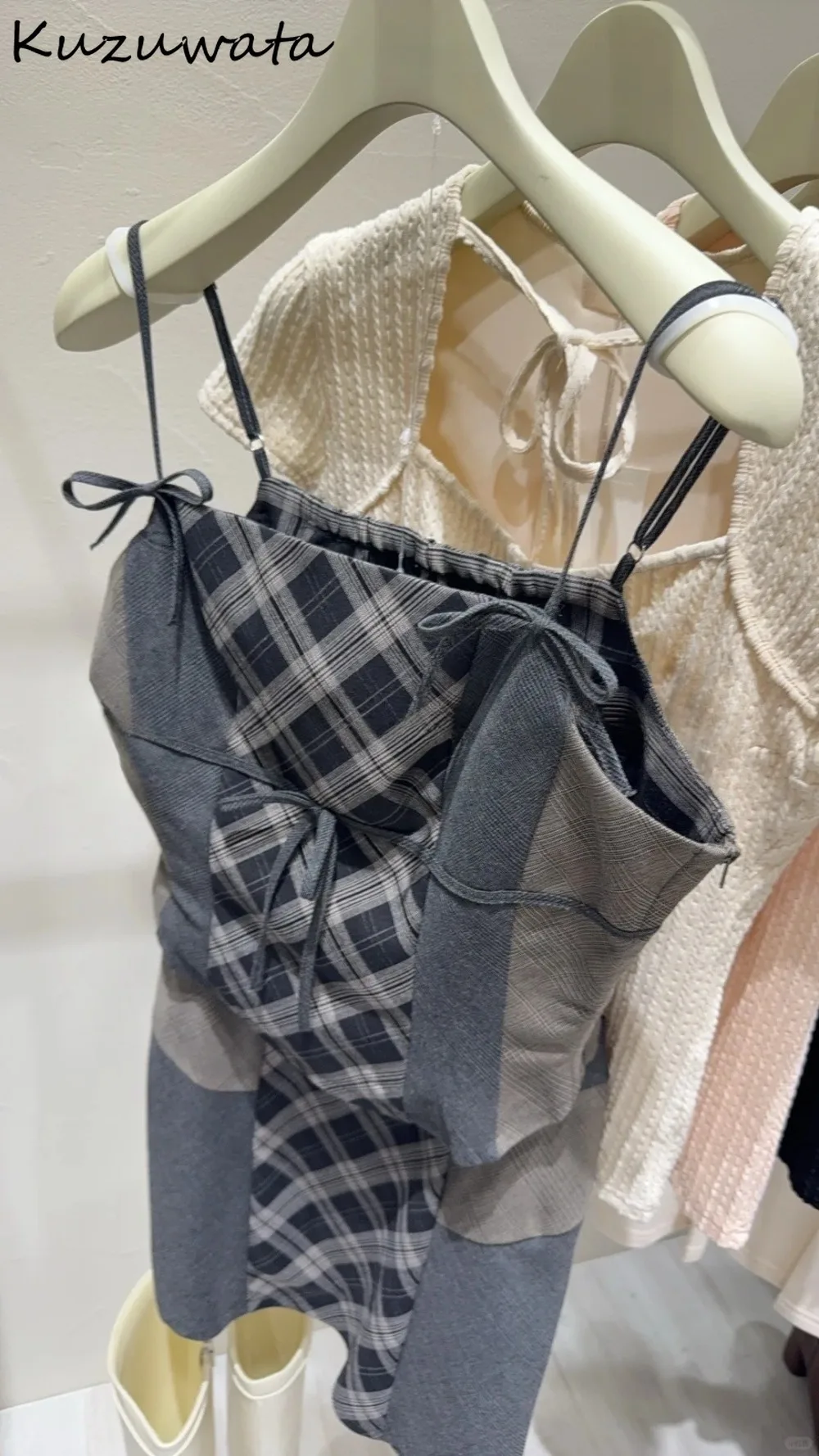 Kuzuwata Moda Patchwork Lace Up Plaid Set Sling High Waist Panelled All-match Mujer Faldas Japan Slim Casual Vintage Suit Skirt
Kuzuwata Moda Patchwork Lace Up Plaid Set Sling High Waist Panelled All-match Mujer Faldas Japan Slim Casual Vintage Suit Skirt