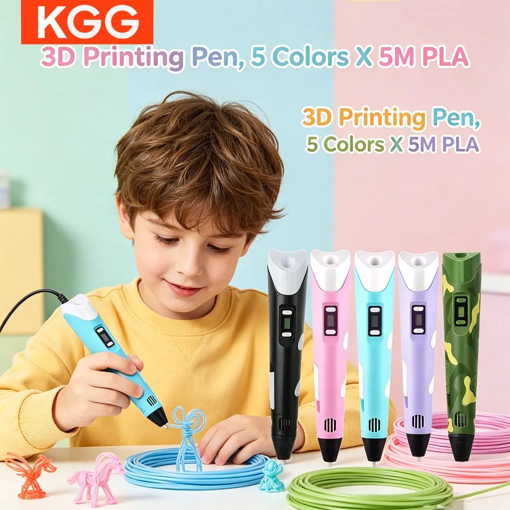 3D Printing Pen DIY Drawing Pen With LCD Screen Compatible PLA Filament Toys Safe Paiting for Children Christmas Birthday Toys
3D Printing Pen DIY Drawing Pen With LCD Screen Compatible PLA Filament Toys Safe Paiting for Children Christmas Birthday Toys