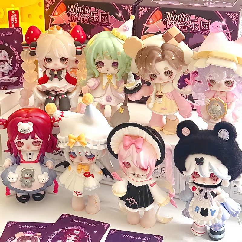 Ninita Mirror Paradise Series, модная слепая коробка, игрушка, украшение для рабочего стола, милые коллекционные модели, подарок на день рождения для девочек, игрушки-сюрпризы
Ninita Mirror Paradise Series, модная слепая коробка, игрушка, украшение для рабочего стола, милые коллекционные модели, подарок на день рождения для девочек, игрушки-сюрпризы