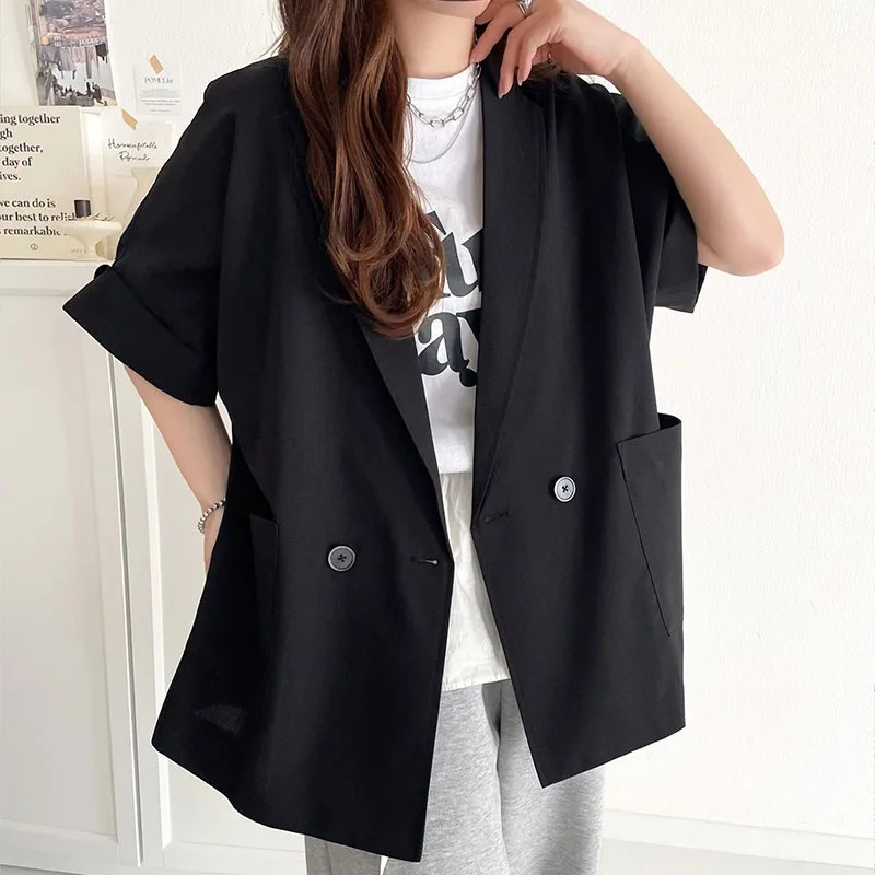 Женский костюм Slim Fit в корейском и японском стиле, однотонный, с пиджаком и брюками прямого кроя, рукав 3/4, повседневный, из полиэстера
Женский костюм Slim Fit в корейском и японском стиле, однотонный, с пиджаком и брюками прямого кроя, рукав 3/4, повседневный, из полиэстера