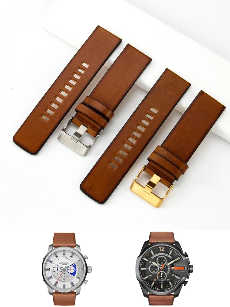 Cowhide strap for Diesel retro men's DZ4343 DZ7417 DZ4318 DZ7257 bracelet
Cowhide strap for Diesel retro men's DZ4343 DZ7417 DZ4318 DZ7257 bracelet