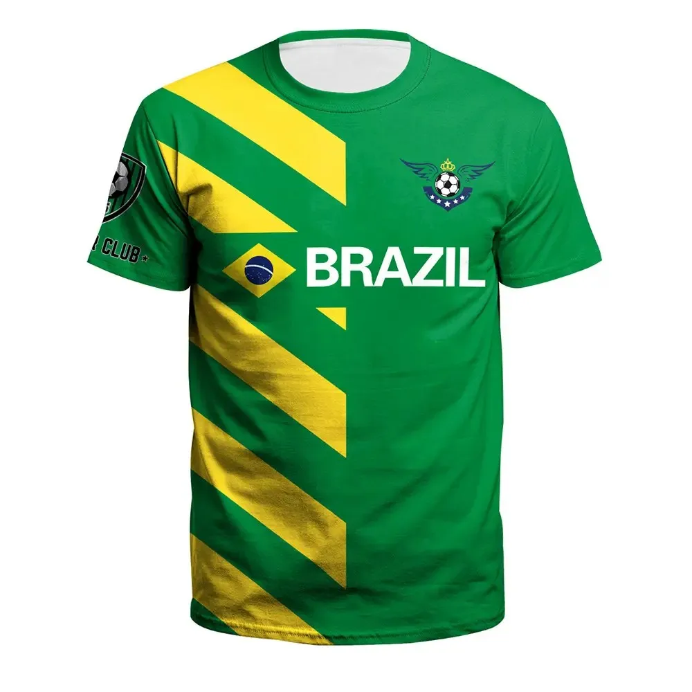 Brazilian Flag Football Summer 3D Printed Fashion New Sports Men's And Women's Casual Loose Round Neck Short Sleeve T-shirt Tops
Brazilian Flag Football Summer 3D Printed Fashion New Sports Men's And Women's Casual Loose Round Neck Short Sleeve T-shirt Tops