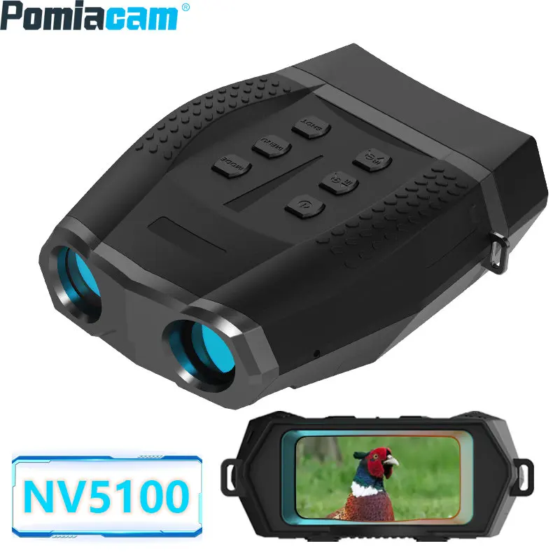 NV5100 Infrared Digital Zoom Night Vision Binocular 4X Zoom 600M Full Dark Telescope 1080P HD For Hunting Camping Reconnaissance
NV5100 Infrared Digital Zoom Night Vision Binocular 4X Zoom 600M Full Dark Telescope 1080P HD For Hunting Camping Reconnaissance