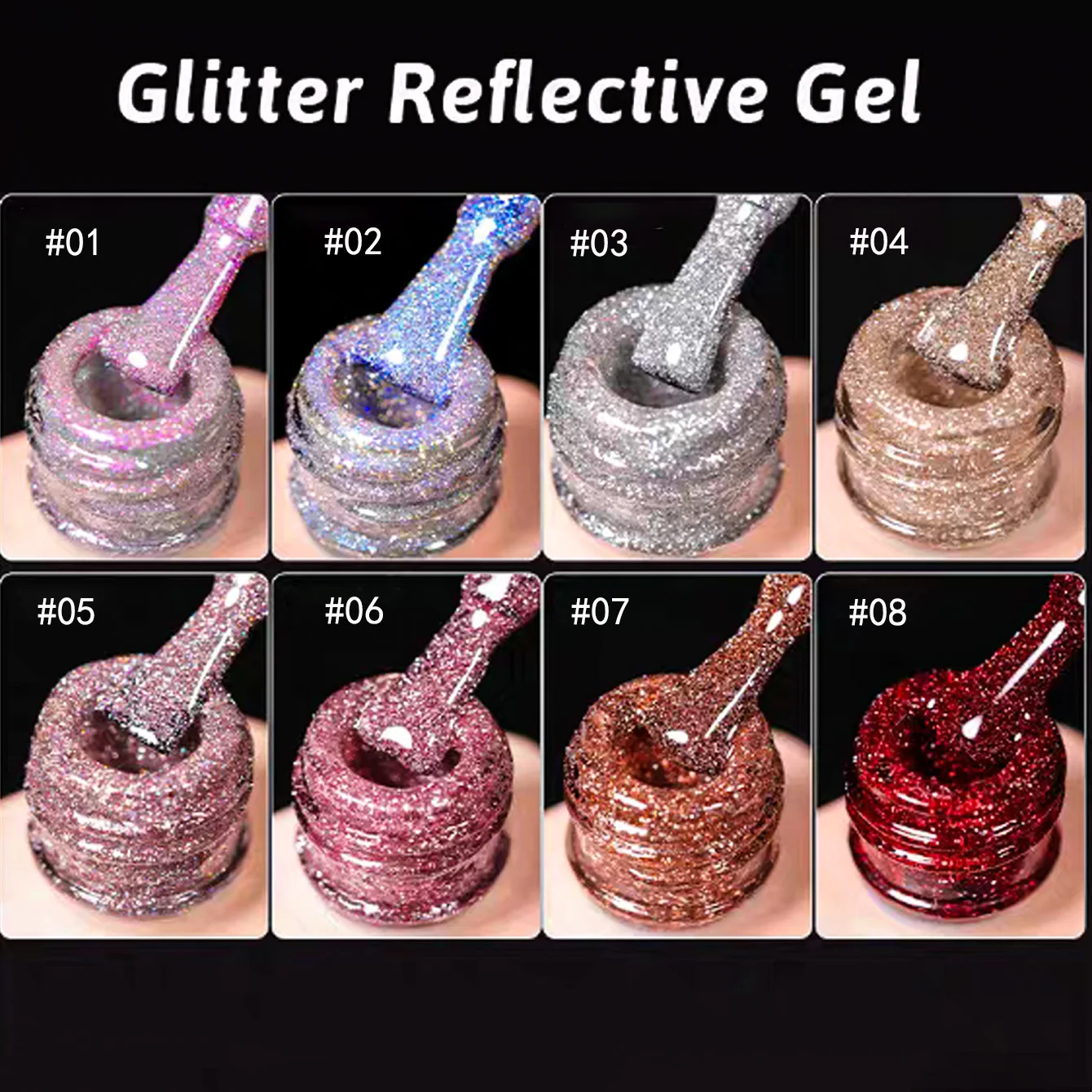 1pcs WS Winter Spring Nails Valentine's Day Red Pink Broken Glitter Diamond Gel Nail Polish Flashing Reflective Gel
1pcs WS Winter Spring Nails Valentine's Day Red Pink Broken Glitter Diamond Gel Nail Polish Flashing Reflective Gel