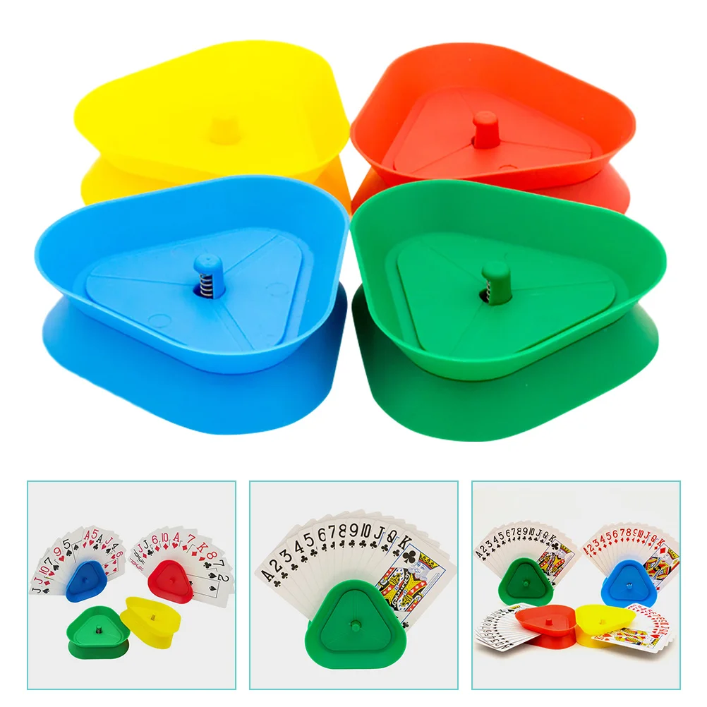 4 Pcs Card Holder Party for Playing Cards Triangle Holders Board Game Organizer Kids Handheld Hands Free
4 Pcs Card Holder Party for Playing Cards Triangle Holders Board Game Organizer Kids Handheld Hands Free