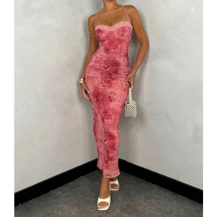Summer 2025 Women Dress Sexy Chestless Hem Slit Sleeveless Printed Elegant Fashion Dresses Sleeveless Long Skirt Streetwear
Summer 2025 Women Dress Sexy Chestless Hem Slit Sleeveless Printed Elegant Fashion Dresses Sleeveless Long Skirt Streetwear