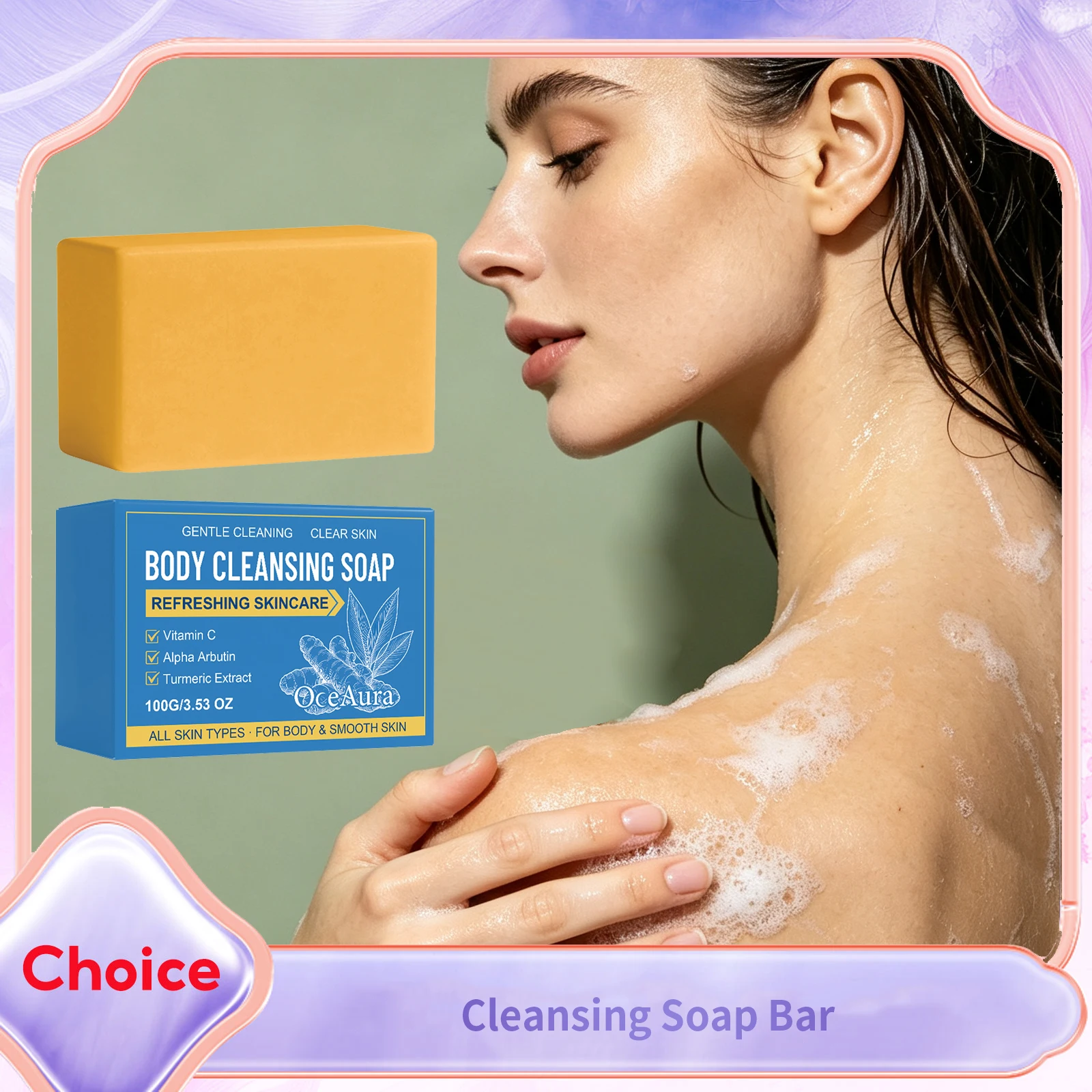 Vitamin C Turmeric Handmade Soap Exfoliating Repair Damaged Skin Remove Acnes Dullness Pimples Moisturizing Brightening Soap Bar
Vitamin C Turmeric Handmade Soap Exfoliating Repair Damaged Skin Remove Acnes Dullness Pimples Moisturizing Brightening Soap Bar