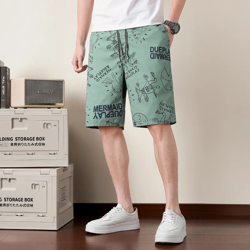 Shorts for Men in Summer, Thin, Loose Fit, Pure Cotton Beach Pants, Floral Shorts, Worn for Sports and Leisure, Cropped Pants
Shorts for Men in Summer, Thin, Loose Fit, Pure Cotton Beach Pants, Floral Shorts, Worn for Sports and Leisure, Cropped Pants
