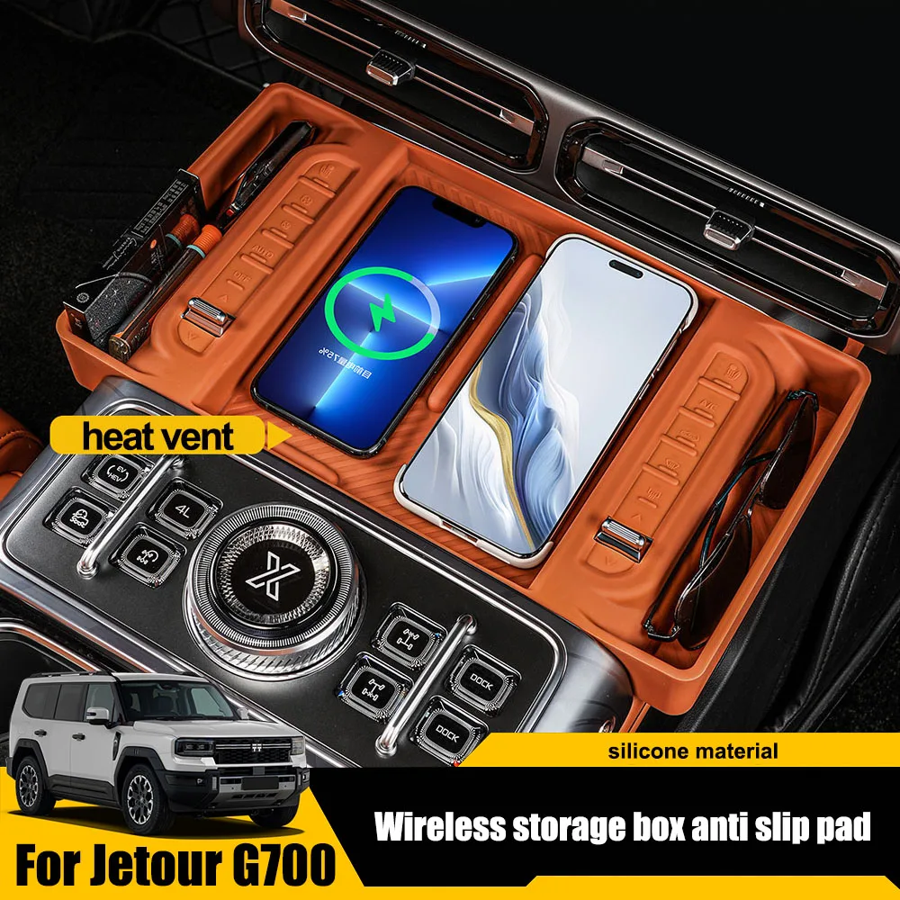 Для Chery Jetour G700 2025 2026, силиконовая накладка для беспроводной зарядки, аксессуары для модификации автомобиля, добавление сумки для хранения сбоку
Для Chery Jetour G700 2025 2026, силиконовая накладка для беспроводной зарядки, аксессуары для модификации автомобиля, добавление сумки для хранения сбоку