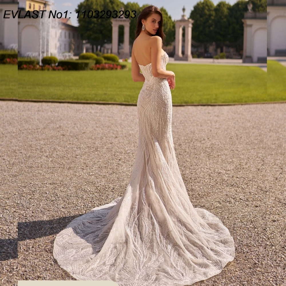 EVLAST Customized Sexy 2026 Mermaid Wedding Dress Sequins Applique Pearls Beading Backless Bridal Gown Vestidos De Novia TMD121
EVLAST Customized Sexy 2026 Mermaid Wedding Dress Sequins Applique Pearls Beading Backless Bridal Gown Vestidos De Novia TMD121