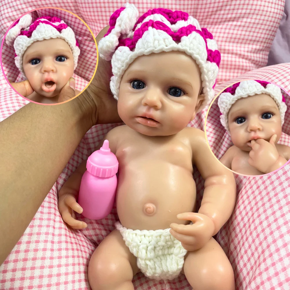 Mini 12Inch LouLou Awake Can Open Mouth Silicone Reborn Baby Doll Full Body Lifelike Solid Silicone Girl Birthday Christmas Gift
Mini 12Inch LouLou Awake Can Open Mouth Silicone Reborn Baby Doll Full Body Lifelike Solid Silicone Girl Birthday Christmas Gift