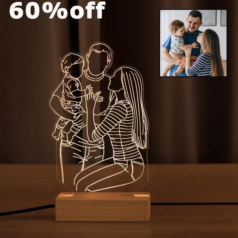Custom 3D Engraved Portrait LED Mood Light Acrylic Room Decor Personalized Photo Gift for Family Friends Couples Anniversary
Custom 3D Engraved Portrait LED Mood Light Acrylic Room Decor Personalized Photo Gift for Family Friends Couples Anniversary