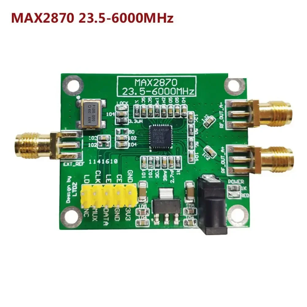 RF Signal Source 3.3V Pin Header Power Supply RF Signal Source Three-wire Control 23.5-6000MHz Clock Frequency
RF Signal Source 3.3V Pin Header Power Supply RF Signal Source Three-wire Control 23.5-6000MHz Clock Frequency