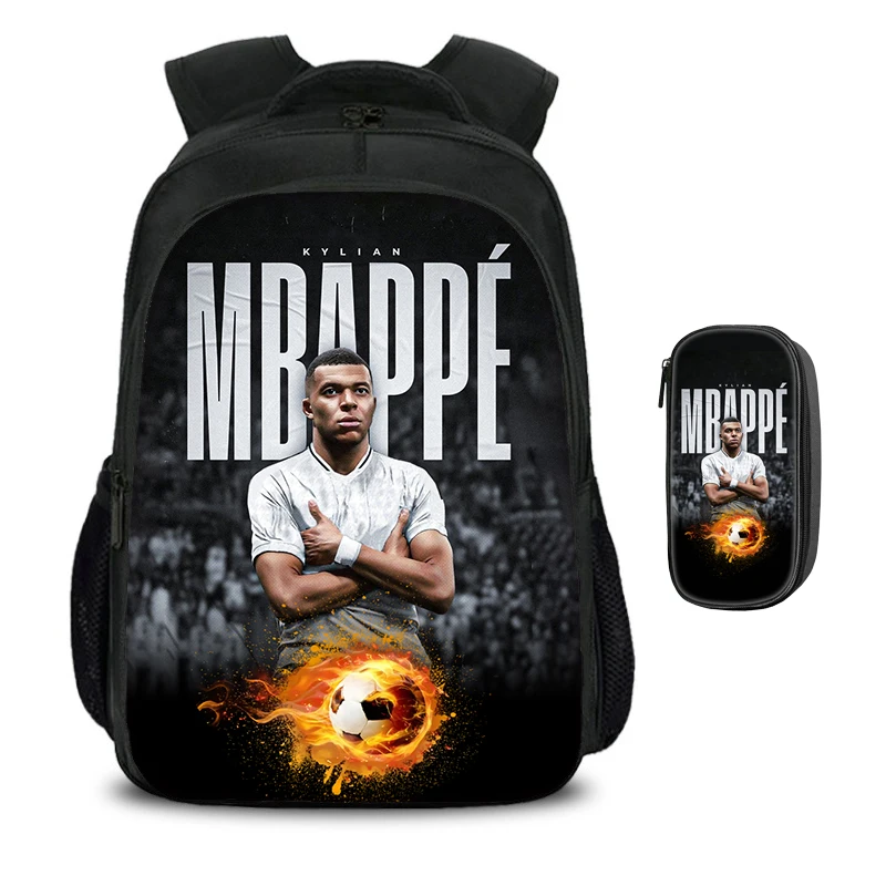 M-Mbappe Double layered Backpack Football Star 2Pcs Set Backpack, Sports Pencil Bags School Bags Kids School Mochila Rucksack
M-Mbappe Double layered Backpack Football Star 2Pcs Set Backpack, Sports Pencil Bags School Bags Kids School Mochila Rucksack