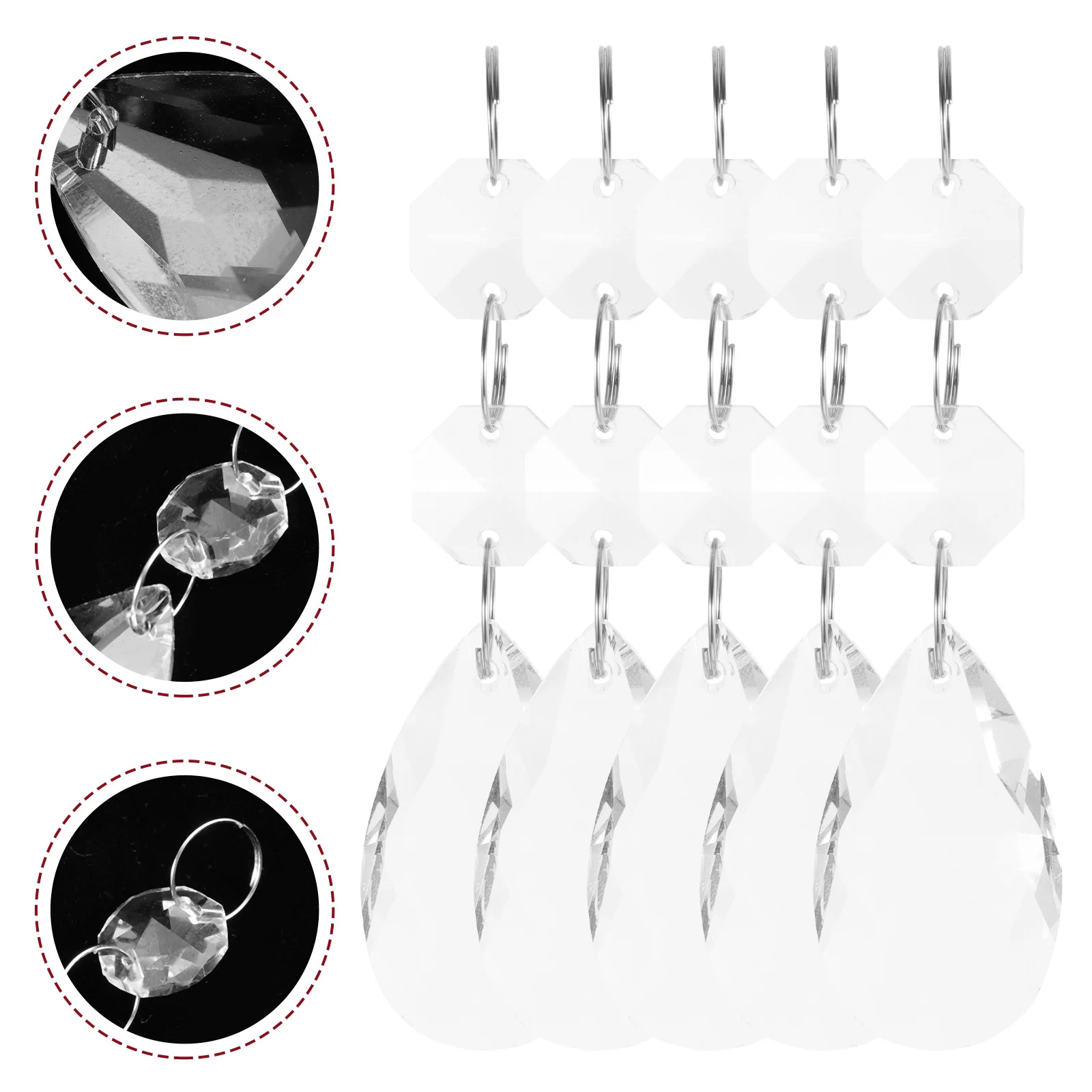 10Pcs Crystal Pendant Ceiling Light Decor Hanging Crystals for Wedding Party Home Chandelier Prism Effect Crystal Pendant
10Pcs Crystal Pendant Ceiling Light Decor Hanging Crystals for Wedding Party Home Chandelier Prism Effect Crystal Pendant
