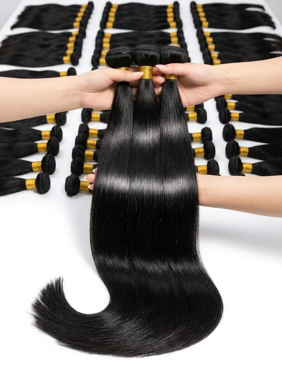 Straight Human Hair 30 32 Inch Raw Virgin Unprocessed Extensions Bone Straight 1 3 4 Bundles Double Weft Hair Bundles
Straight Human Hair 30 32 Inch Raw Virgin Unprocessed Extensions Bone Straight 1 3 4 Bundles Double Weft Hair Bundles