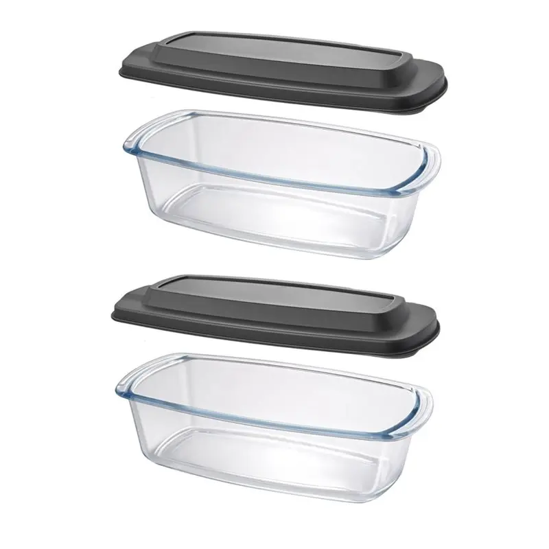 FYBL-Glass Loaf Pan, 2-Pack LARGE 7.6 Cups/1800 ML/1.9 Qt Microwave And Oven Safe- Loaf Pans For Food Storage Containers
FYBL-Glass Loaf Pan, 2-Pack LARGE 7.6 Cups/1800 ML/1.9 Qt Microwave And Oven Safe- Loaf Pans For Food Storage Containers