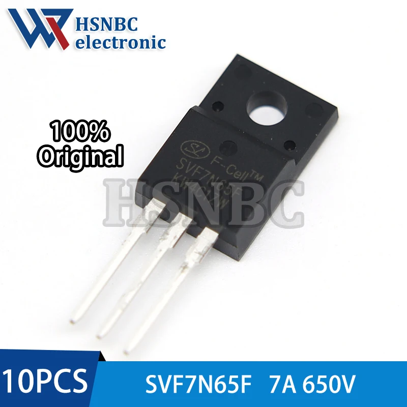 10PCS SVF7N65 7N65 SVF7N65F TO-220F 7A 650V N-channel Power MOSFET Transistor 100% New Original
10PCS SVF7N65 7N65 SVF7N65F TO-220F 7A 650V N-channel Power MOSFET Transistor 100% New Original