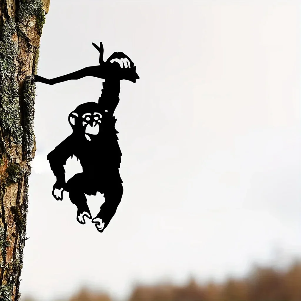 HELLOYOUNG Monkey Hanging on The Branch Garden Stake Yard Art Decor Outdoor Silhouette Metal Wall Art Home Garden Yard Patio Out
HELLOYOUNG Monkey Hanging on The Branch Garden Stake Yard Art Decor Outdoor Silhouette Metal Wall Art Home Garden Yard Patio Out