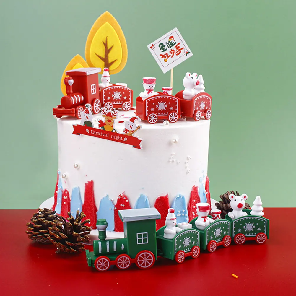 4Pcs Christmas Train Decoration Set Mini Plastic Trains Xmas Party Favor Cake Decor Shelf Sofa Bookshelf Bed Home Office
4Pcs Christmas Train Decoration Set Mini Plastic Trains Xmas Party Favor Cake Decor Shelf Sofa Bookshelf Bed Home Office