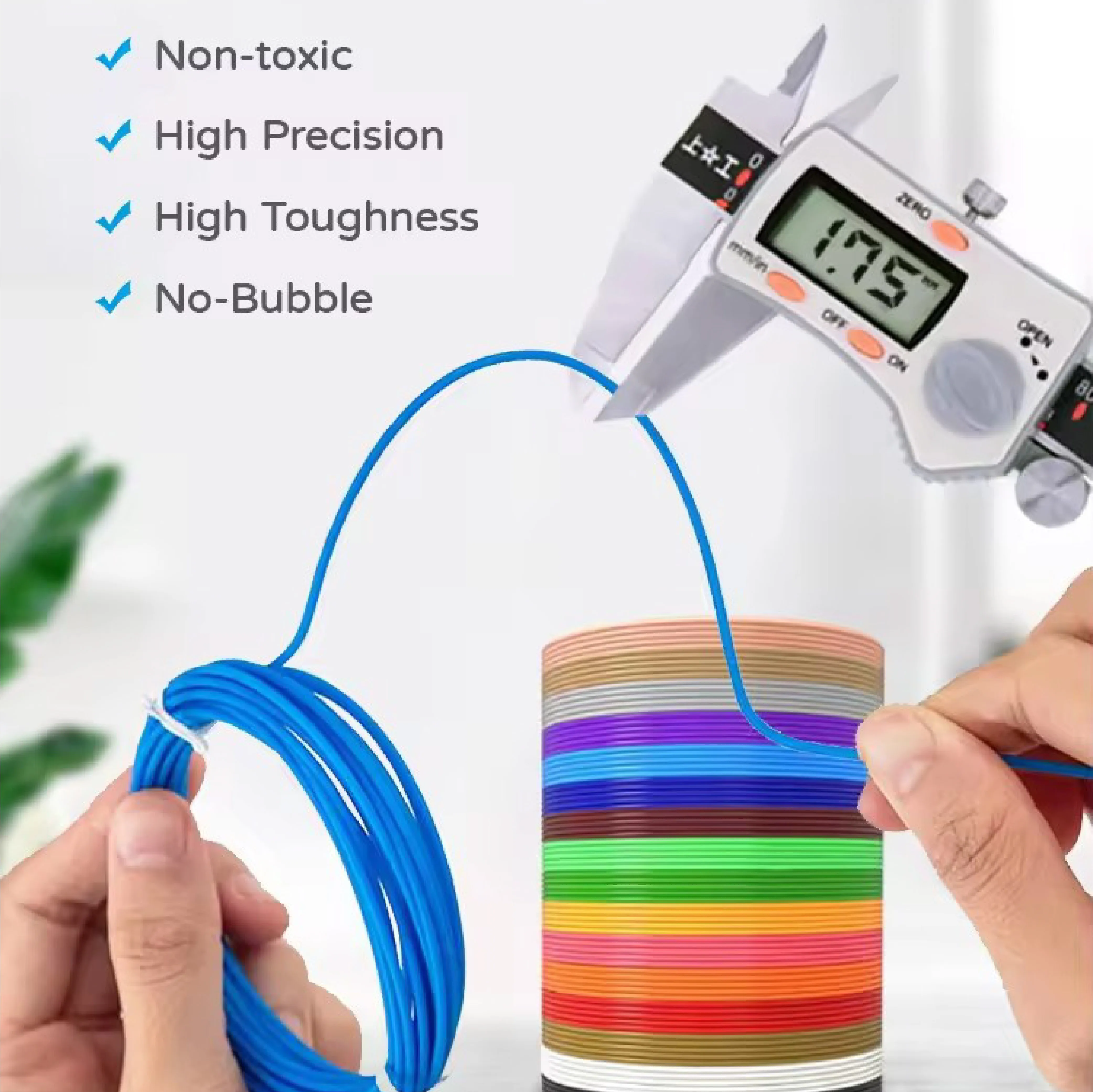 SUNDI®PCL 1.75mm Filament Refill 1.75mm, 20 Colors 5M Each, Uniform Diameter Neatly Wound No Knot No Clogging
SUNDI®PCL 1.75mm Filament Refill 1.75mm, 20 Colors 5M Each, Uniform Diameter Neatly Wound No Knot No Clogging