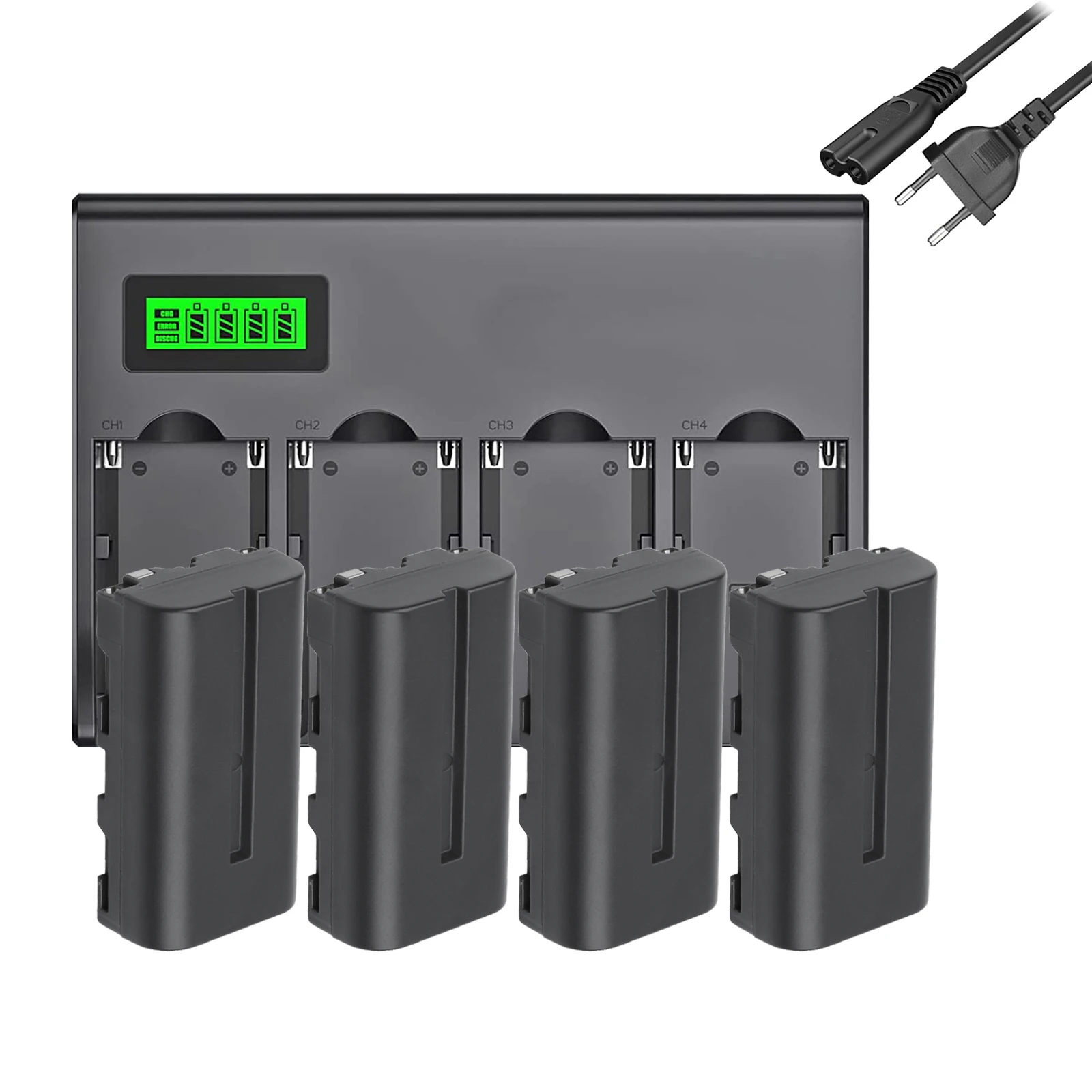 4 Pcs 3200mAh NP-F550 NP-F330 NP F550 NP F330 battery + 4 card slot LCD charger for Sony NP-F550 NP-750 Yongnuo camera light
4 Pcs 3200mAh NP-F550 NP-F330 NP F550 NP F330 battery + 4 card slot LCD charger for Sony NP-F550 NP-750 Yongnuo camera light