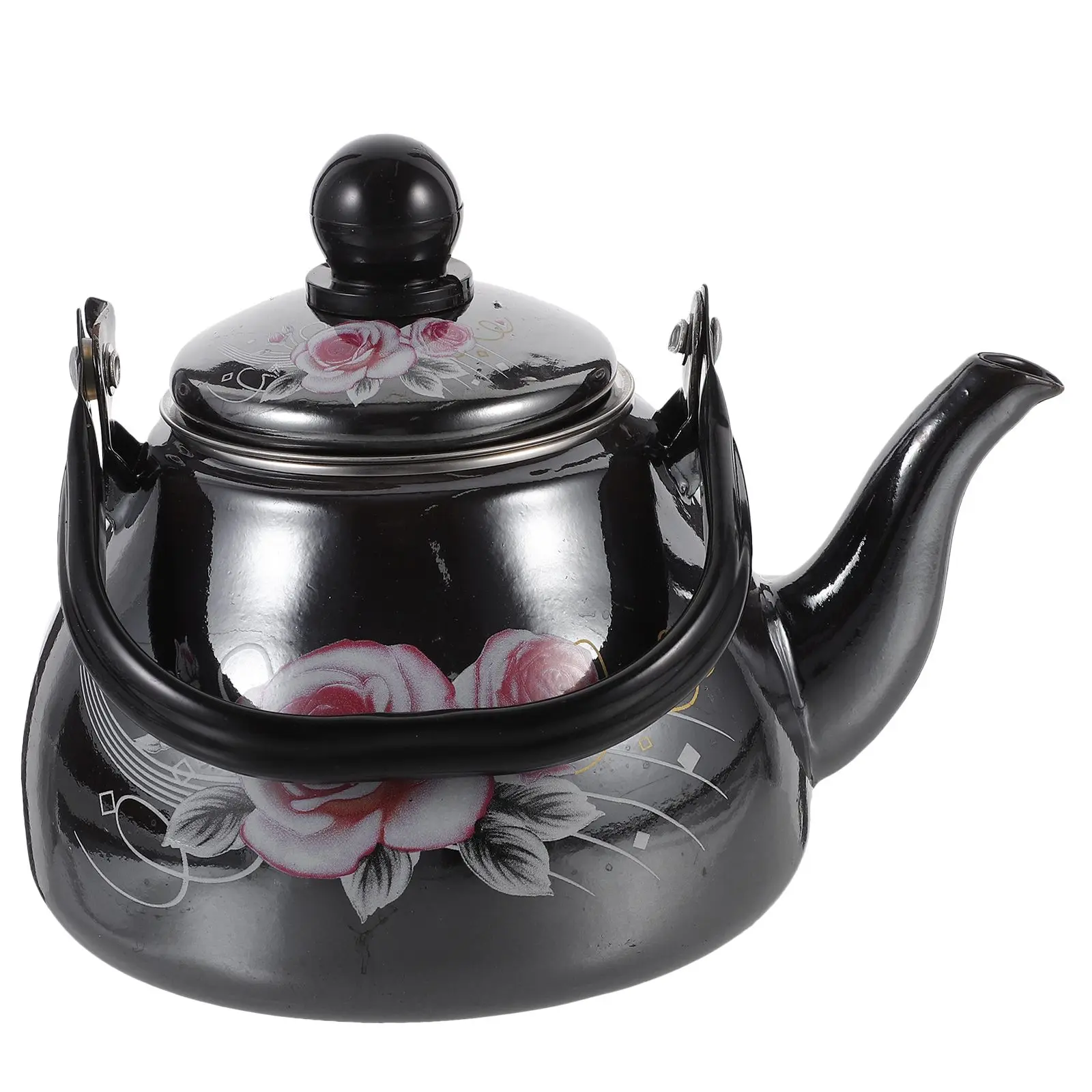 Retro Enamel 1L Stovetop Kettle with Strainer Flower Design for Loose Vintage Tea Kettle Tea Coffee Hot Water Kitchen Use
Retro Enamel 1L Stovetop Kettle with Strainer Flower Design for Loose Vintage Tea Kettle Tea Coffee Hot Water Kitchen Use