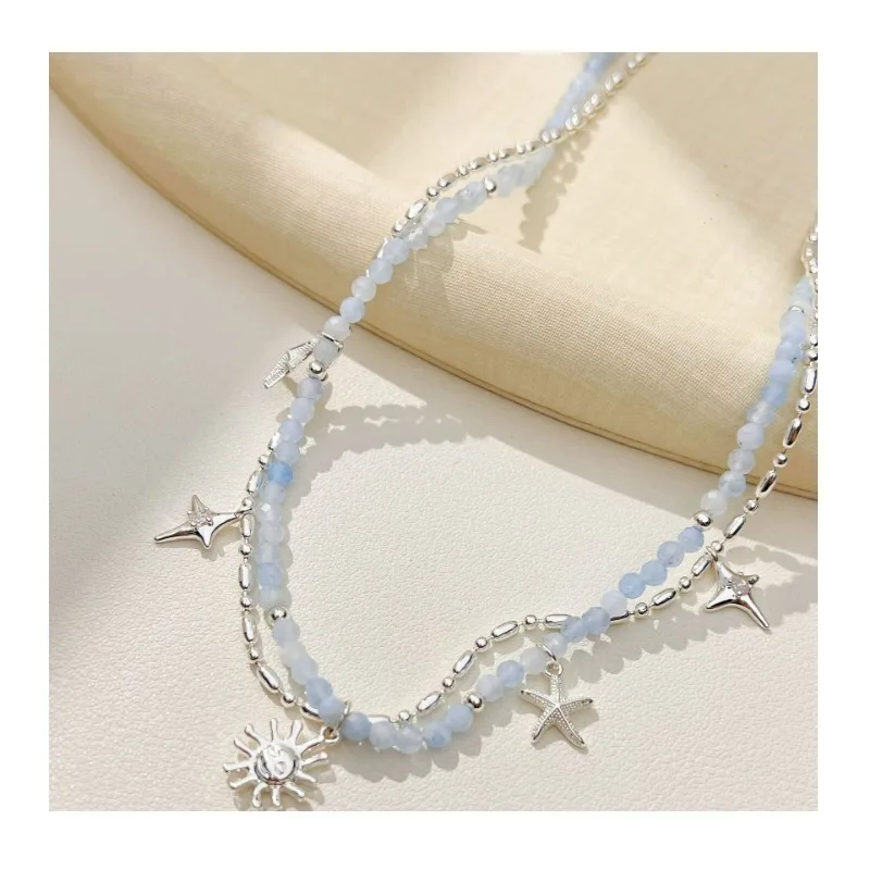 Summer New Blue Starfish Beaded Pendant Dopamine Fresh and Fashion Versatile Commuter Necklace Pendant
Summer New Blue Starfish Beaded Pendant Dopamine Fresh and Fashion Versatile Commuter Necklace Pendant