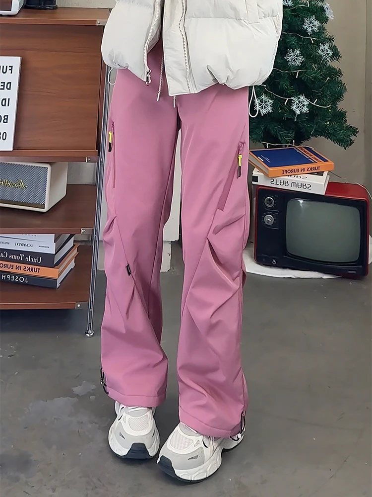 Pink Fleece Lined Pants Women's Autumn Winter Outdoor Mountain Climbing Trousers Functional Style Workwear Thermal Prot...
Pink Fleece Lined Pants Women's Autumn Winter Outdoor Mountain Climbing Trousers Functional Style Workwear Thermal Prot...