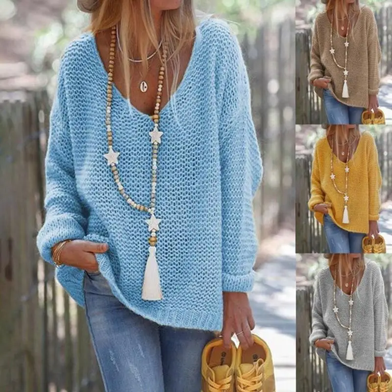 Women's Long Sved Collar Knitted Sweater Autumn Vintage Sle Regular Fit Faionable Thin Pure Color Casual Wear
Women's Long Sved Collar Knitted Sweater Autumn Vintage Sle Regular Fit Faionable Thin Pure Color Casual Wear
