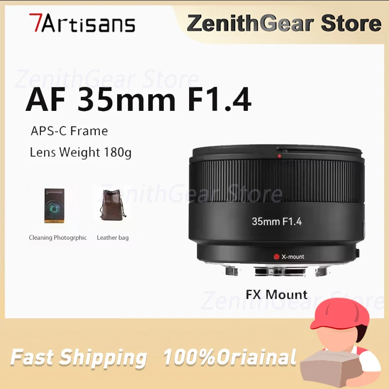 7artisans AF 35mm F1.4 APS-C Auto Focus Large Aperture Prime Lens For Fujifilm XF Mirrorless Cameras X-T1/X-T2X-Pro1 XT5 XS20
7artisans AF 35mm F1.4 APS-C Auto Focus Large Aperture Prime Lens For Fujifilm XF Mirrorless Cameras X-T1/X-T2X-Pro1 XT5 XS20