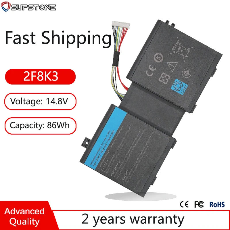 Аккумулятор 2F8K3 G33TT KJ2PX для ноутбука Dell Alienware 17,18, M18X R3,M17X R5 14,8 в 86 Втч
Аккумулятор 2F8K3 G33TT KJ2PX для ноутбука Dell Alienware 17,18, M18X R3,M17X R5 14,8 в 86 Втч