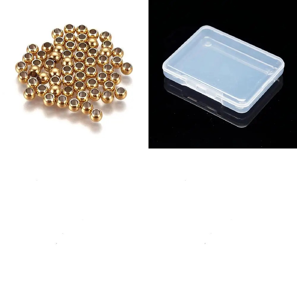100PCS Vacuum Plating 304 Stainless Steel Spacer Beads Round Golden 4x3mm Hole: 2mm
100PCS Vacuum Plating 304 Stainless Steel Spacer Beads Round Golden 4x3mm Hole: 2mm