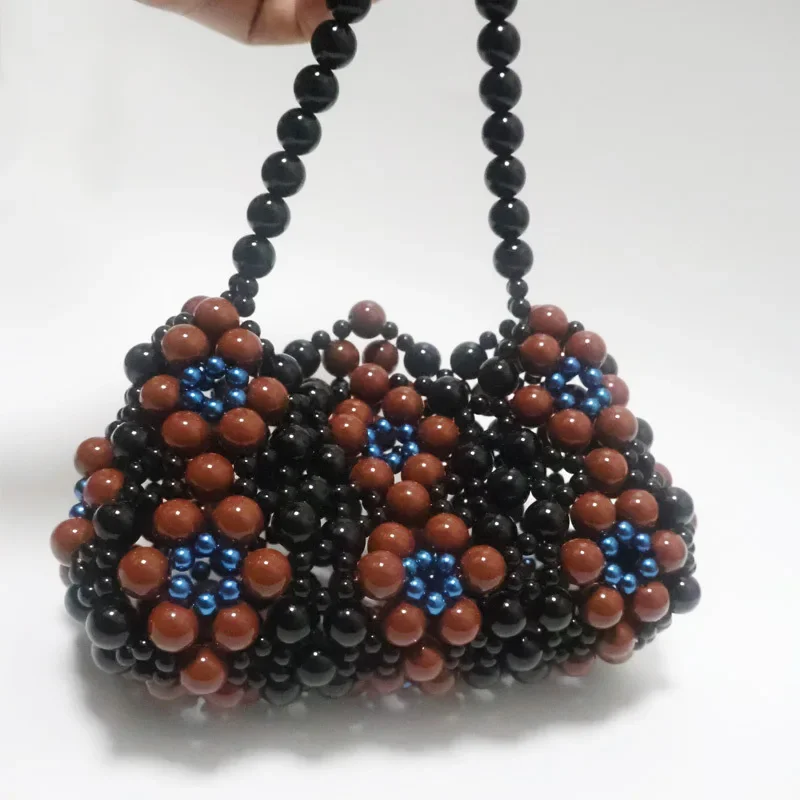 Customized Handmade Woven Bags for Women New Ethnic Style Beaded Women's Bag Ins Vintage Acrylic DIY Ladies Handheld Handbag
Customized Handmade Woven Bags for Women New Ethnic Style Beaded Women's Bag Ins Vintage Acrylic DIY Ladies Handheld Handbag