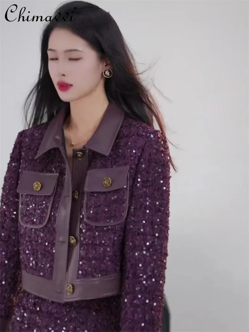 2024 Autumn New Heavy Industry High-end Temperament Versatile and Thin Lapel Jacket with Short Skirt Two-piece Suit For Women
2024 Autumn New Heavy Industry High-end Temperament Versatile and Thin Lapel Jacket with Short Skirt Two-piece Suit For Women