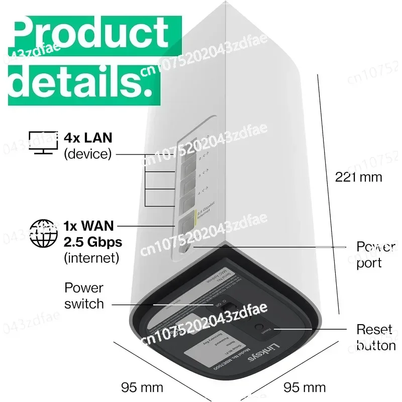 Роутер Linksys Velop Pro 7 BE11000 Mesh WiFi7 MBE7001/7002/7003
Роутер Linksys Velop Pro 7 BE11000 Mesh WiFi7 MBE7001/7002/7003