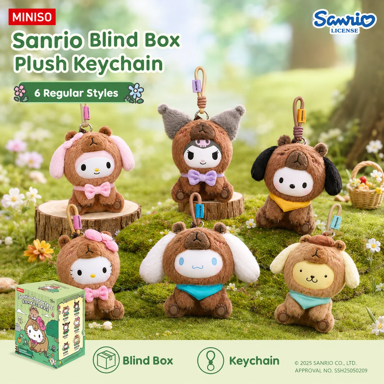 Sanrio Capybara Costume Plush Keychain Blind Box Toys Kawaii My Melody Kuromi Cinnamoroll Pompompurin Figure Dolls
Sanrio Capybara Costume Plush Keychain Blind Box Toys Kawaii My Melody Kuromi Cinnamoroll Pompompurin Figure Dolls