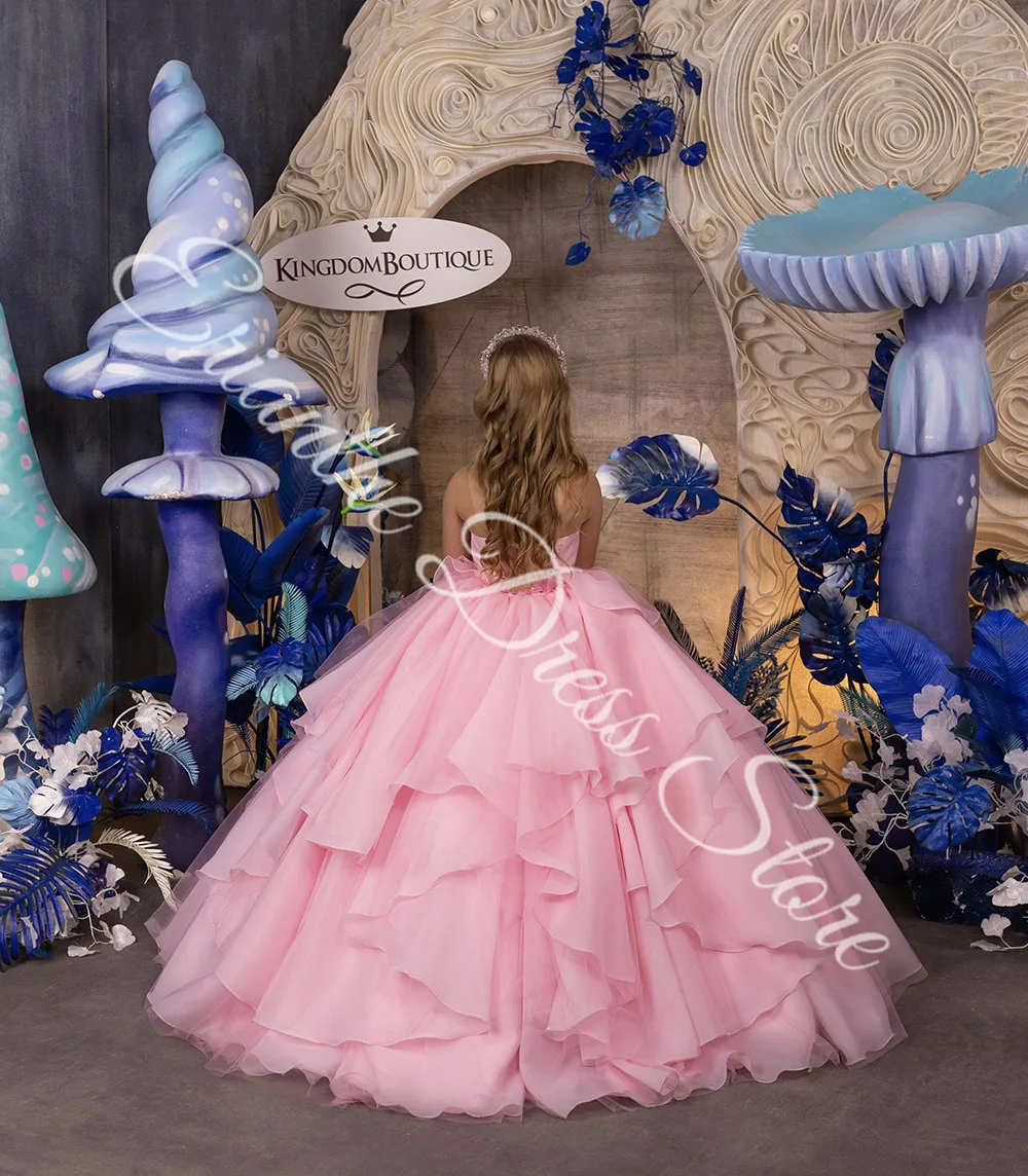Customized Pink Layered Flower Girl Dress For Wedding Tulle Puffy Elegant Princess Child First Eucharistic Birthday Party Dress
Customized Pink Layered Flower Girl Dress For Wedding Tulle Puffy Elegant Princess Child First Eucharistic Birthday Party Dress