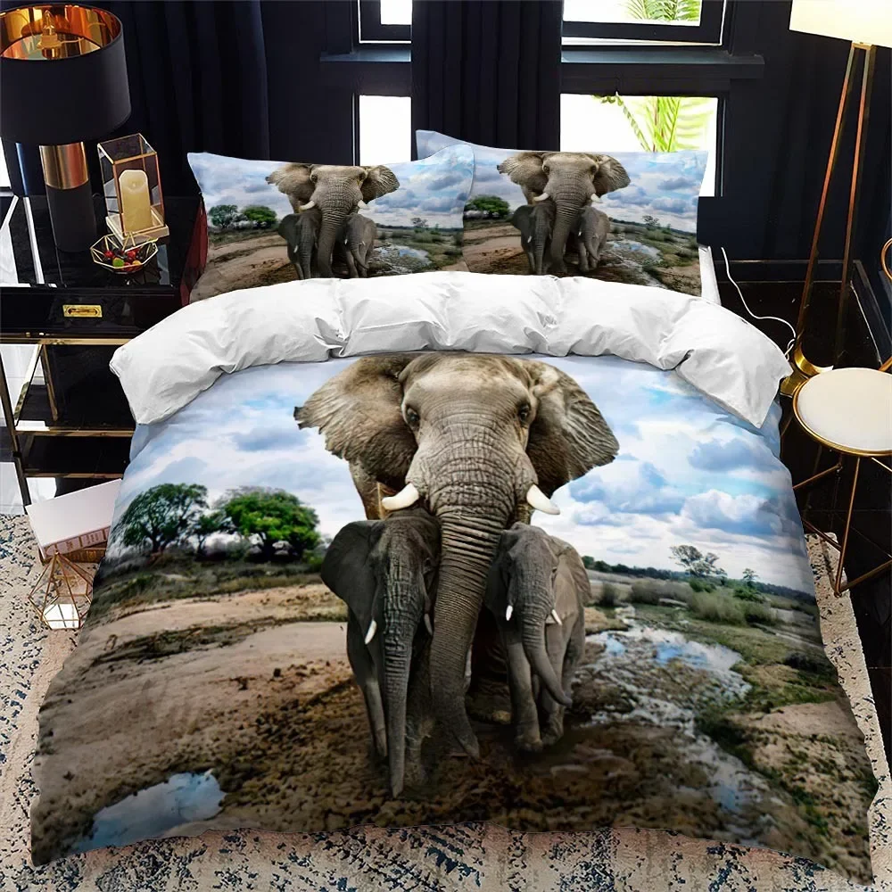 Elephant Duvet Cover Twin Queen Size Wild Animal Theme Bedding Set For Teens Boys Microfiber African Safari Animal Quilt Cover
Elephant Duvet Cover Twin Queen Size Wild Animal Theme Bedding Set For Teens Boys Microfiber African Safari Animal Quilt Cover