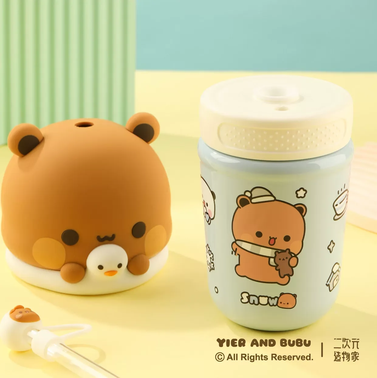 Yier And Bubu, милая мультяшная панда, голова медведя, соломенная изолированная чашка, нержавеющая сталь 316, 350 мл, детская бутылка для воды, ежедневное использование, подарок для пары
Yier And Bubu, милая мультяшная панда, голова медведя, соломенная изолированная чашка, нержавеющая сталь 316, 350 мл, детская бутылка для воды, ежедневное использование, подарок для пары